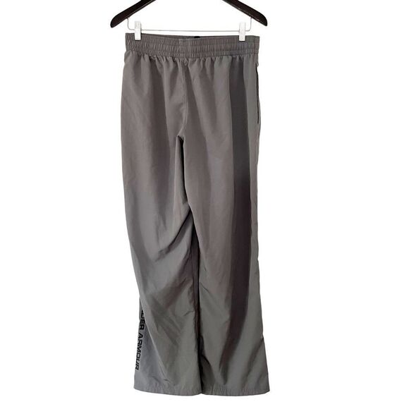 Under Armour Grey Loose Lined Ankle Zipper Track Pants - Picture 2 of 9
